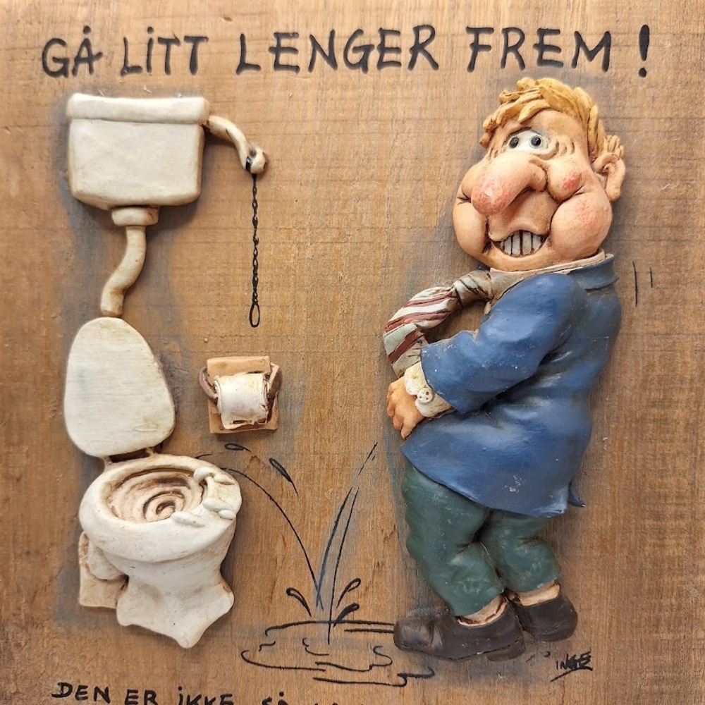 bathroom art norway "GO A LITTLE FURTHER!"  "GÅ‎ LITT LENGER FREM !" - Picture 7 of 8